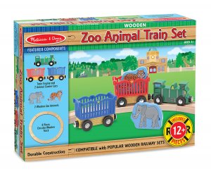 Zoo Animal Train Set