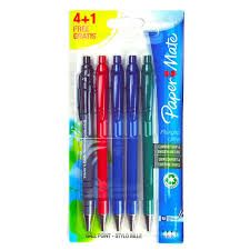 BALL POINT ASSORTED COLOR PENS WITH RED, BLACK, AND BLUE INK