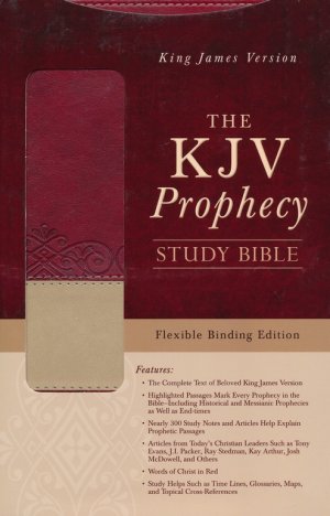The KJV Prophecy Study Bible, Leather, imitation Red/Tan