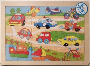WOODEN PUZZLE-VEHICLE