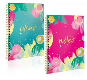 A5 TWIN WIRO NOTEBOOK- 2 ASSORTED COLOURS