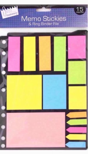 MEMO STICKIES & RING BINDER FILE