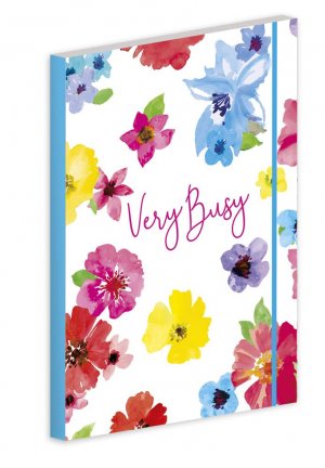 A5 SOFT NOTE ELASTIC-FLORAL