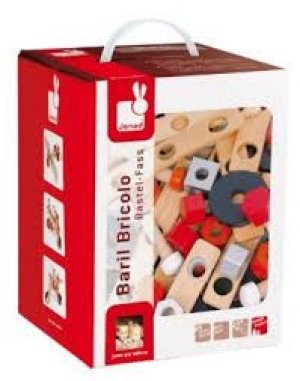 Janod DIY Barrel Wood Vehicle Construction Set
