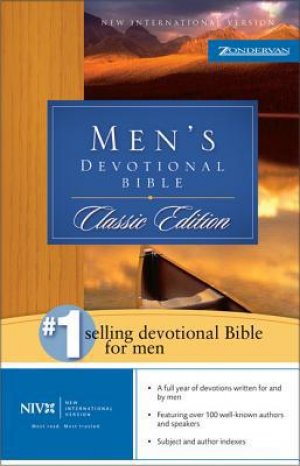 Men's Devotional Bible: New International Version (NIV), burgundy