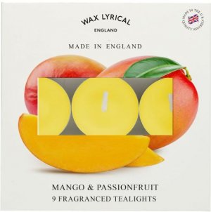 9PC MANGO & PASSION CANDLE TEALIGHTS - 6 HRS