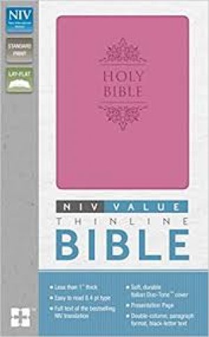 NIV VALUE THINLINE BIBLE - PINK
