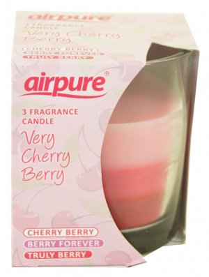 3 FRAGRANCE CANDLE: VERY CHERRY BERRY