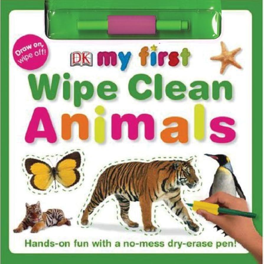My First Wipe Clean Book Animals