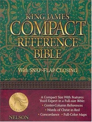 KJV-COMPACT REFERENCE BIBLE,SNAP,BURGUNDY