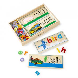 Melissa & Doug Deluxe Wooden See and Spell