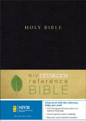 NIV-GIANT PRINT REFERENCE BIBLE ,BLACK