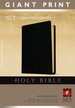 NLT-GIANT PRINT BLK IMITATON