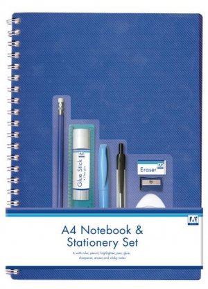 A4 NOTEBOOK & STATIONERY SET (STOF)