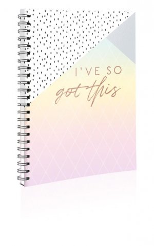 A4 TWIN WIRO NOTE-ROSE GOLD