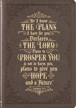 I Know The Plans Faux Leather Journal