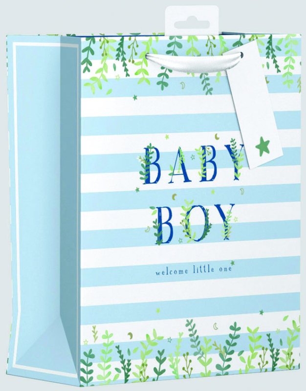 GIFTBAG BABY BOY WELCOME LITTLE ONE