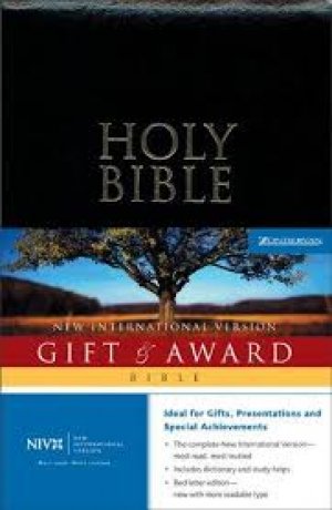 NIV-GIFT & AWARD BIBLE-BURGUNDY