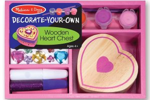 Melissa & Doug Wooden Heart Chest