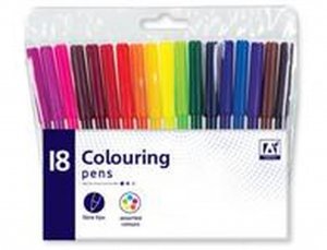 18 COLOURING PENS