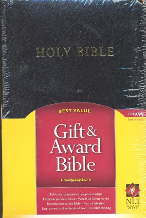 NLT-GIFT & AWARD BIBLE-BLK