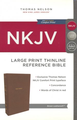 NKJV LARGE PRINT THINLINE REFERENCE BIBLE.