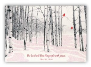 CARD -BOXED-THE LORD WILL BLESS HIS PEOPLE