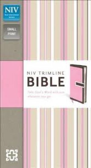 NIV Trimline Bible- PINK/CHOCO