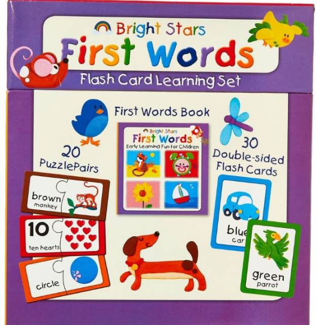 Bright Stars First Words Flashcard Learning Set