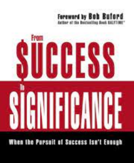 FROM SUCCESS TO SIGNIFICANCE
