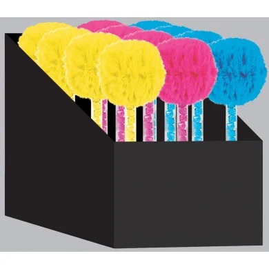 FLUFFY PEN WITH BEADS
