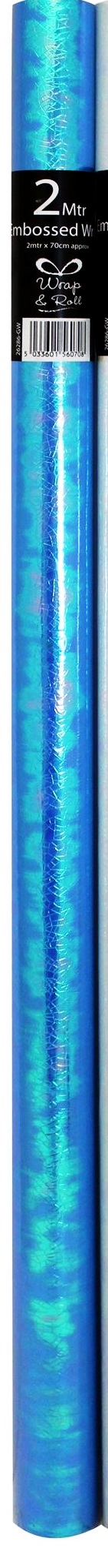 2mtr EMBOSSED WRAP & ROLL (BLUE)