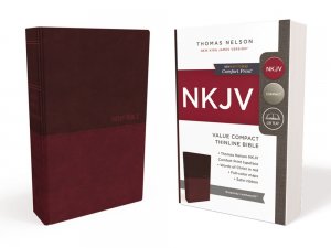 NKJV - VALUE COMPACT THINLINE BIBLE-BURGUNDY