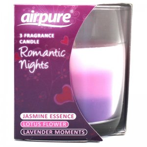 3 FRAGRANCE BOX CANDLE: ROMANTIC NIGHT