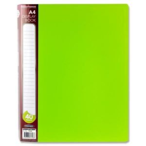 A4 40 POCKET DISPLAY-GREEN
