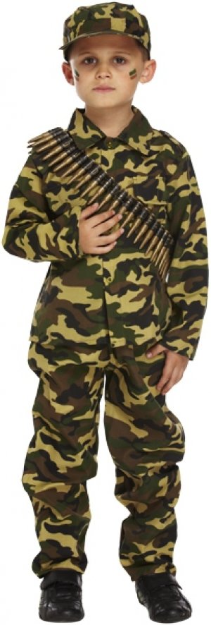 ARMY BOY CHILD'S COSTUME (3 YRS)