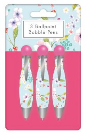 3PK BOBBLE PENS - FLORAL