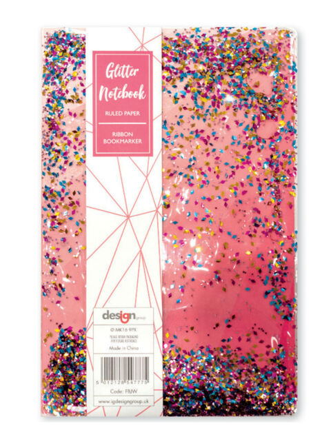 A5 Glitter Notebook