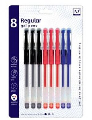 8 REGULAR GEL PENS