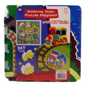 RAILWAY TRAIN PUZZLE PLAY MAT