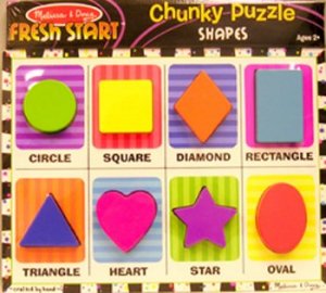 Melissa & Doug Shapes Chunky Puzzle