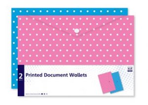PRINTED DOCUMENT WALLET - 2 PACK