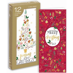 CARD- 12 CHRISTMAS CARD-SEASON'S GREETING