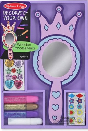 DECORATE YOUR OWN: WOODEN PRINCESS MIRROR
