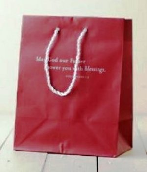 Medium Value Gift Bag - Dark Red