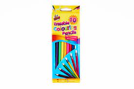 10 erasable colouring pencils
