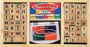 WOODEN STAMP SET: ALPHABET