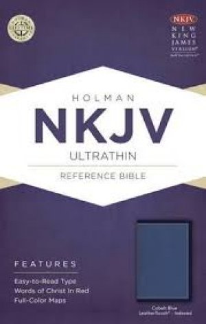 NKJV Ultrathin Reference Bible, Cobalt Blue LeatherTouch, Indexed