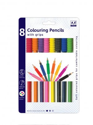 8 COLOURING PENCILS/11 GRIPPER
