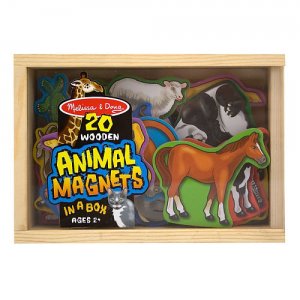 Magnetic Wooden Animals-ages 2+